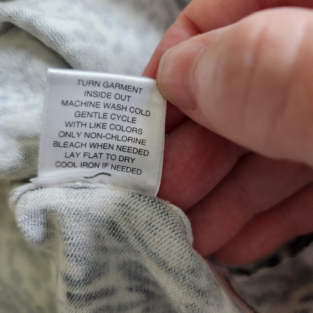 New York & Company Cream and Gray Leopard Print Sweater - Picture 6 of 6